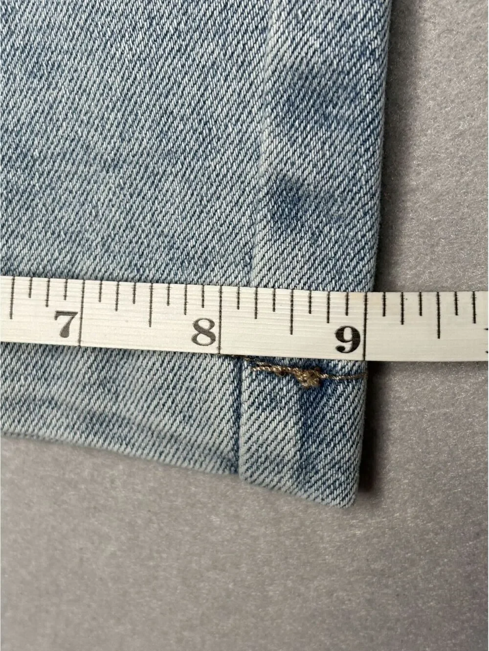 Forever 21 Kids Light Wash Denim Cargo Pants Size 11/12
